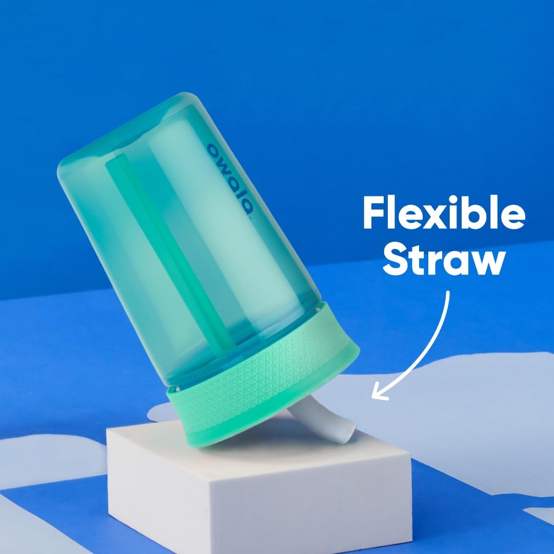 Owala Kids Plastic Tumbler with Spill Resistant Flexible Straw, 15 oz.