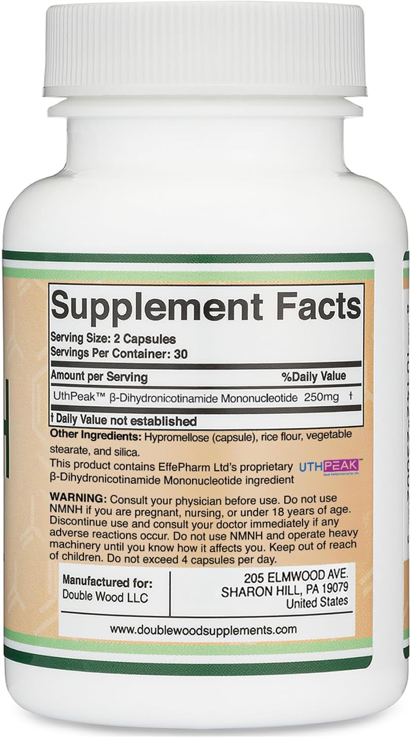 Double Wood NMNH 250mg Supplement 60 Capsules