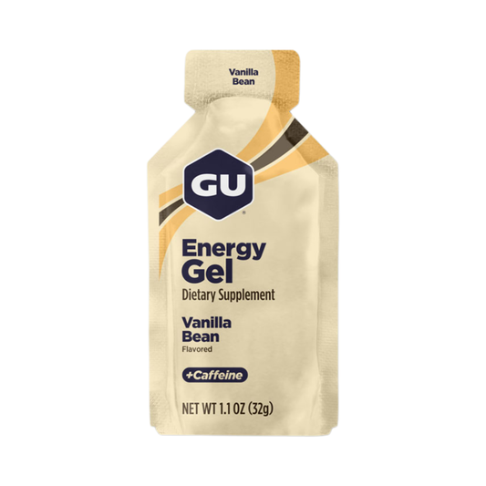GU Energy Gel + Caffeine Vanilla Bean, 1.1 oz / 32 g