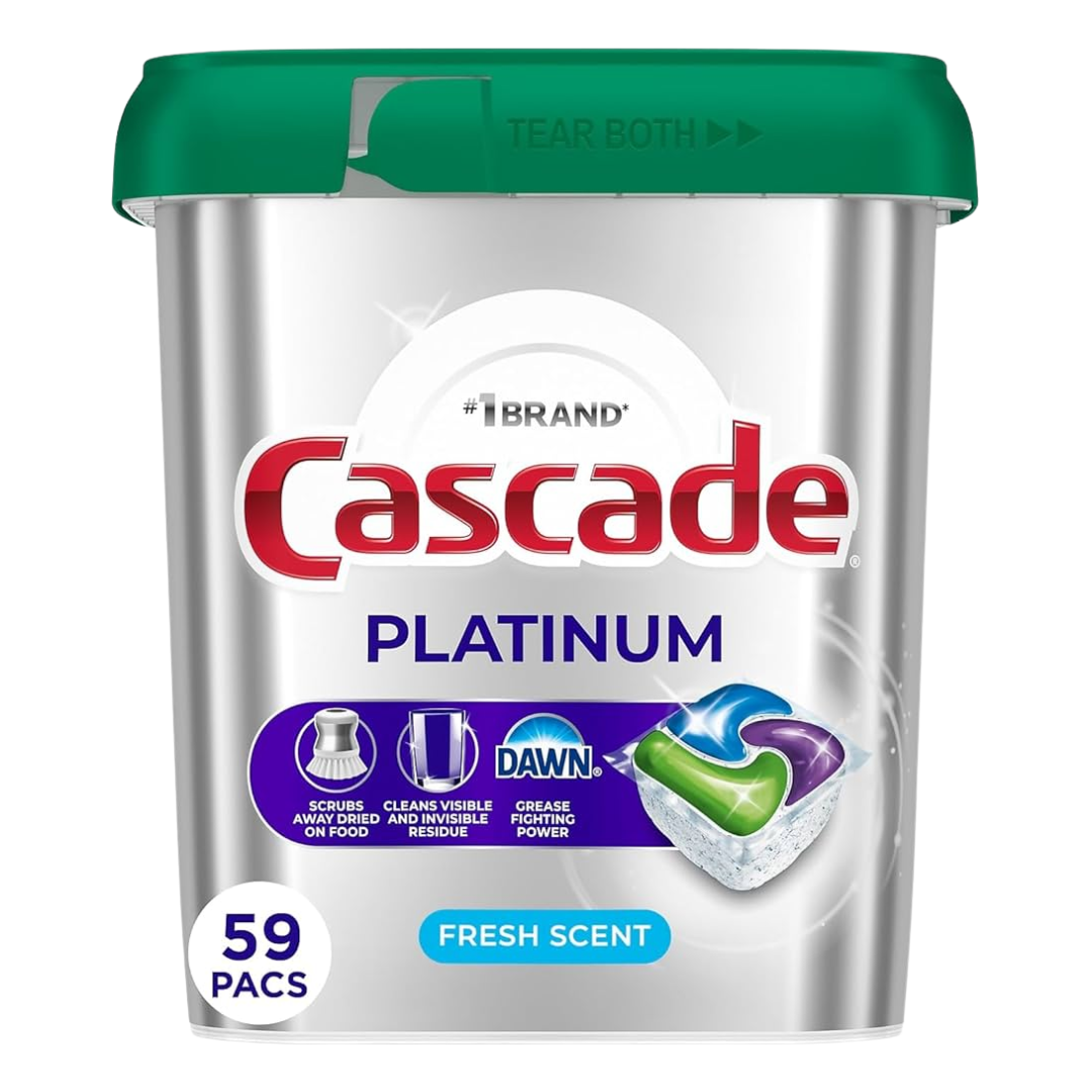 Cascade Platinum Fresh Scent Dishwasher Detergent 59 Pacs, 903 g ...
