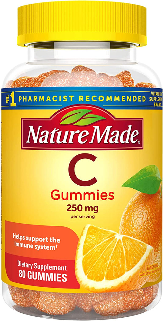 Nature Made C Gummies Helps Support Immune System Dietary Supplement 80 Gummies - 250mg