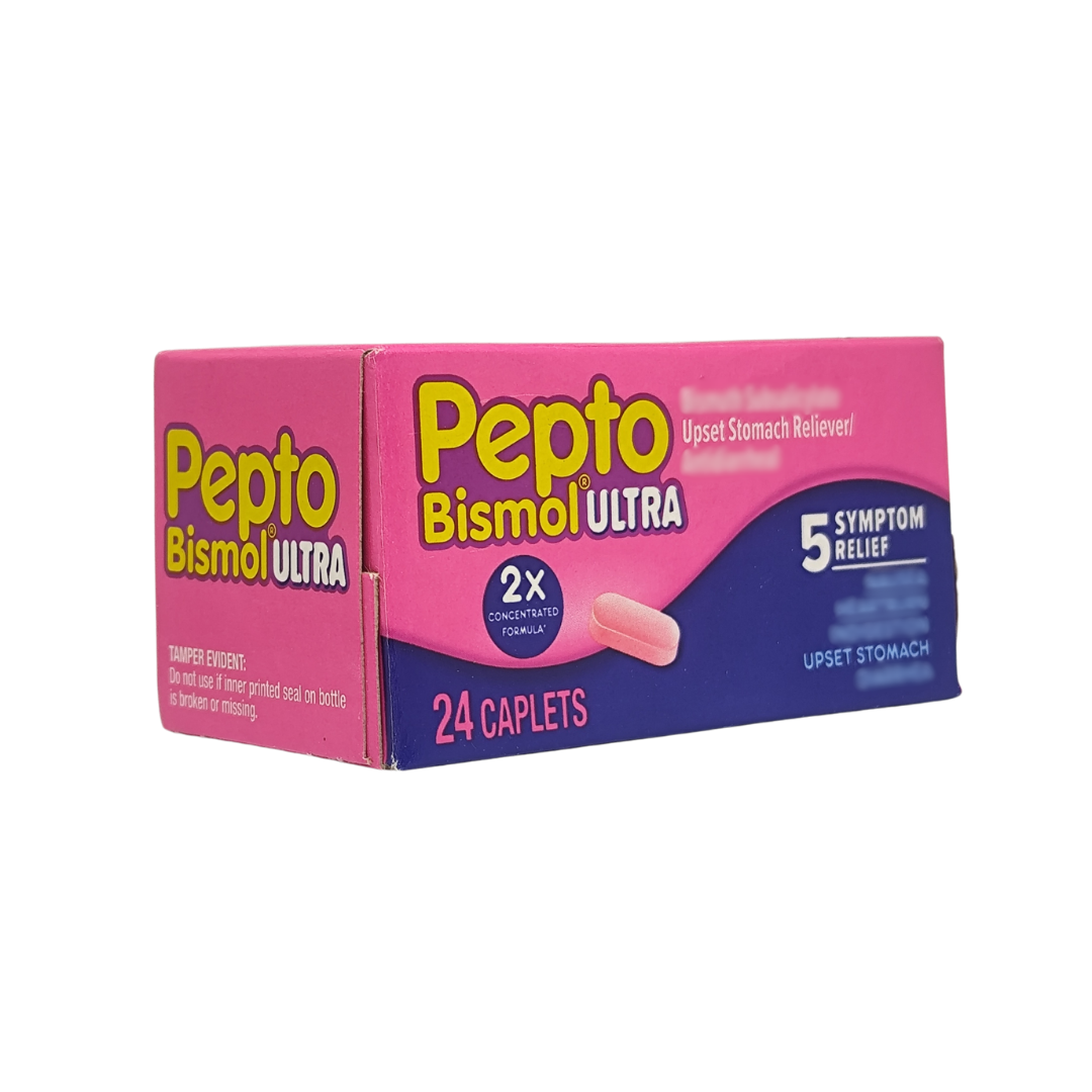 Pepto Bismol Ultra Upset Stomach Reliever, 24 Caplets