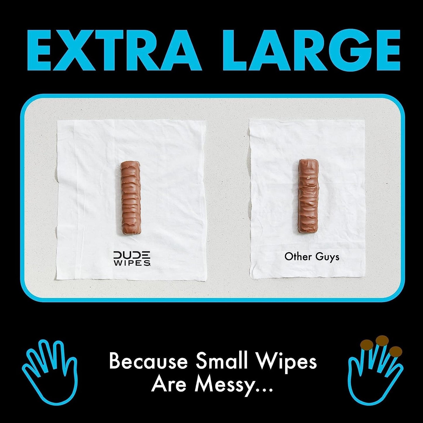 Dude Wipes Flushable Wipes Extra Large (Fragrance Free) 48 Count