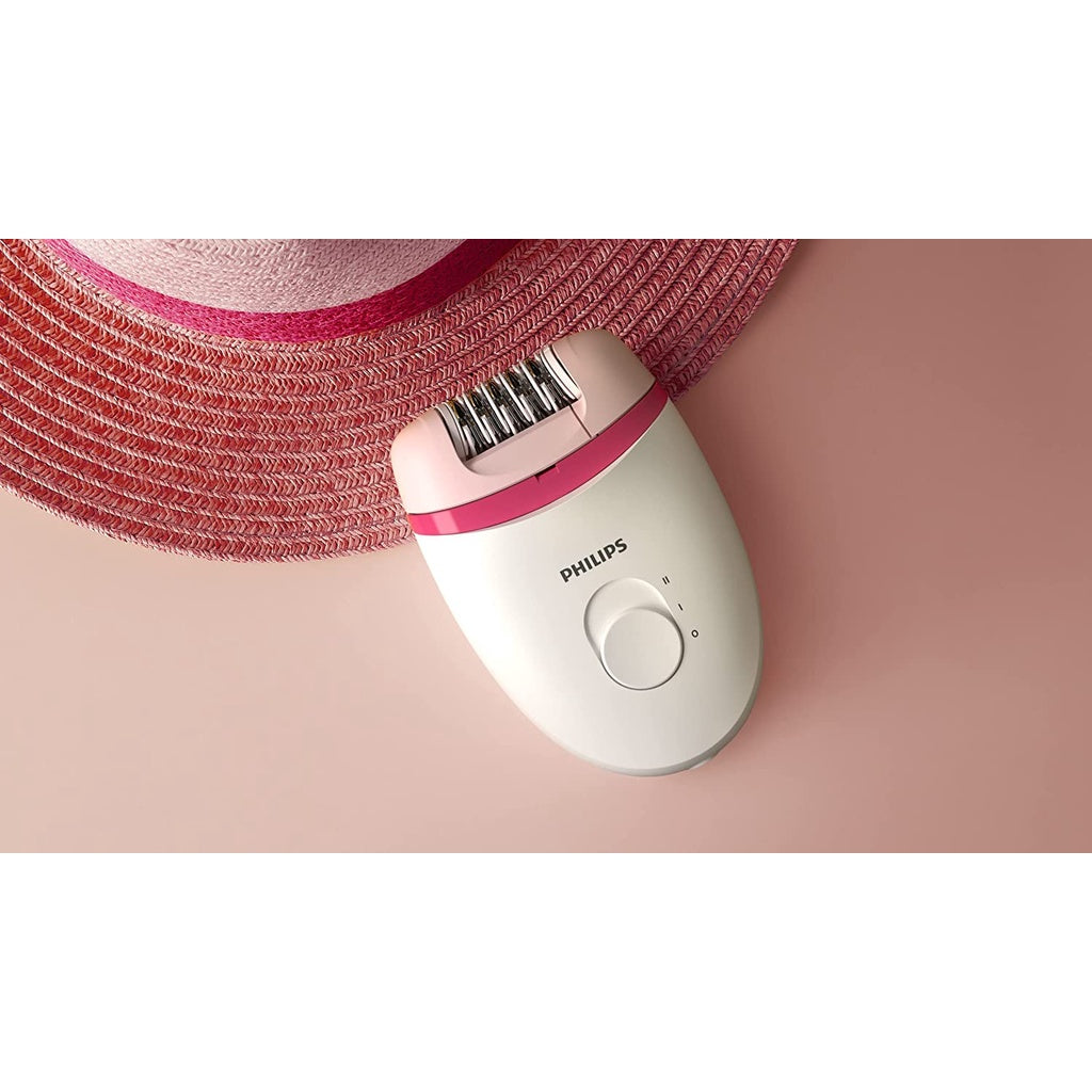 Philips Satinelle Essential Compact Hair Removal Epilator for Legs, 1 Accessories (BRE235)