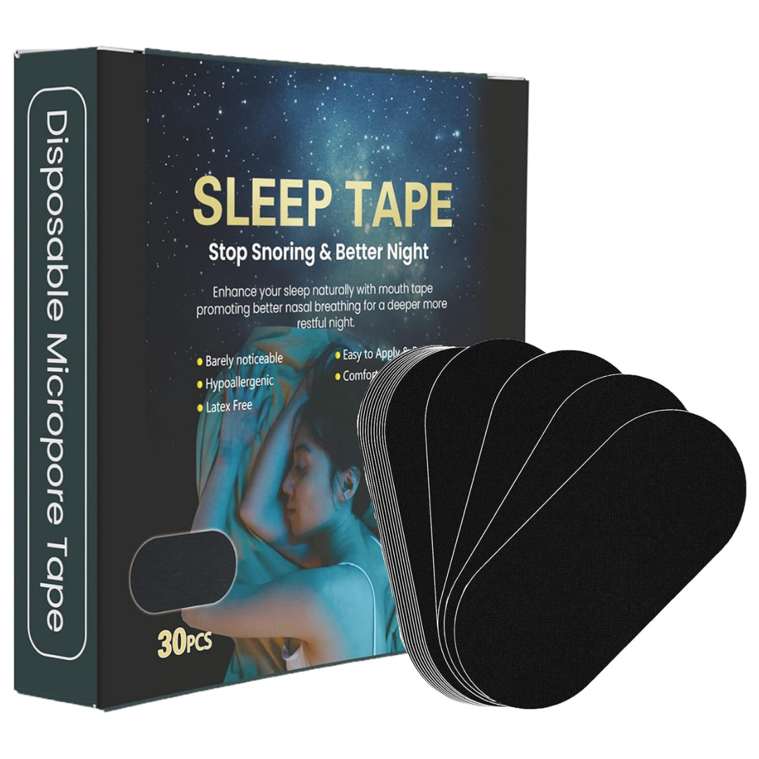 DUUGODS Black Gentle Premium Sleep Tape  Latex-Free 30count