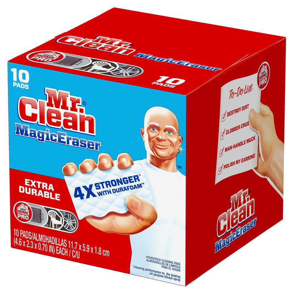 Mr. Clean Magic Eraser Extra Durable Scrubber, 10 Pads