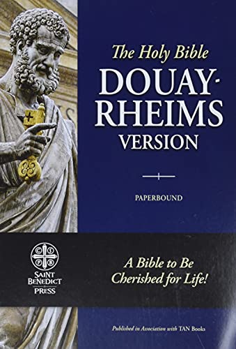 The Holy Bible Douay-Rheims Version Paperback by Saint Benedict Press (DAMAGE COVER)