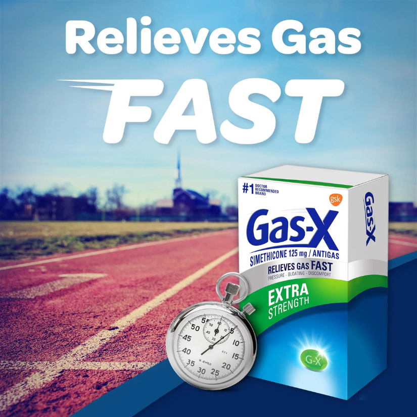 Gas-X Extra Strength Simethicone 125 mg | Antigas Relieves Gas Fast - 20 Softgels