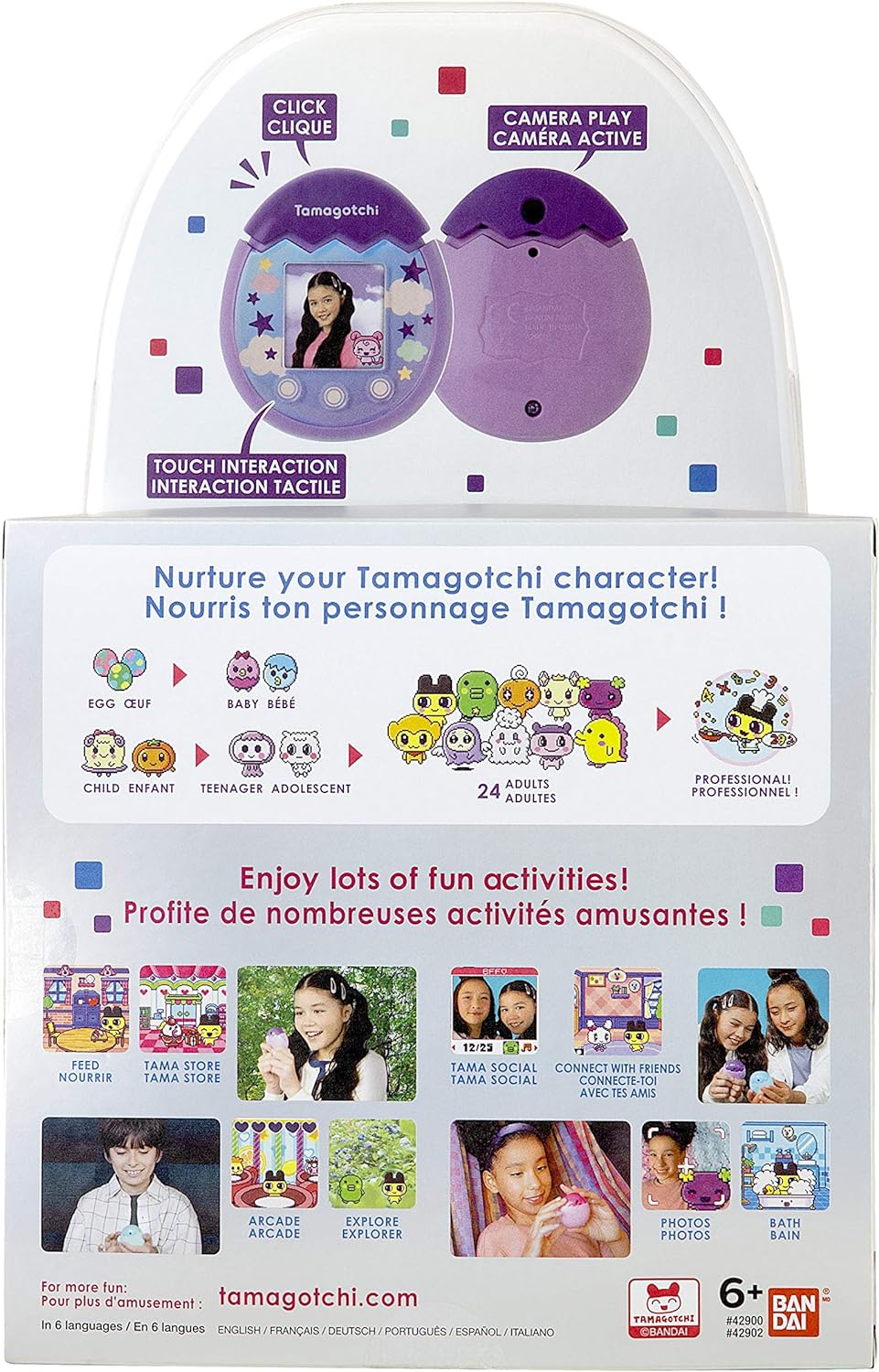 Tamagotchi Pix Sky Gaming Device (Purple)
