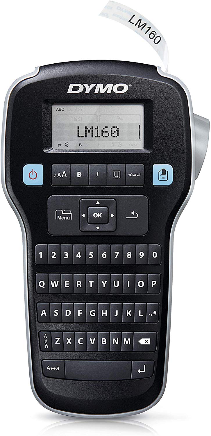 DYMO Label Manager Portable Label Maker, Easy-to-Use, One-Touch Smart Keys, QWERTY Keyboard, Large Display, for Home & Office Organization