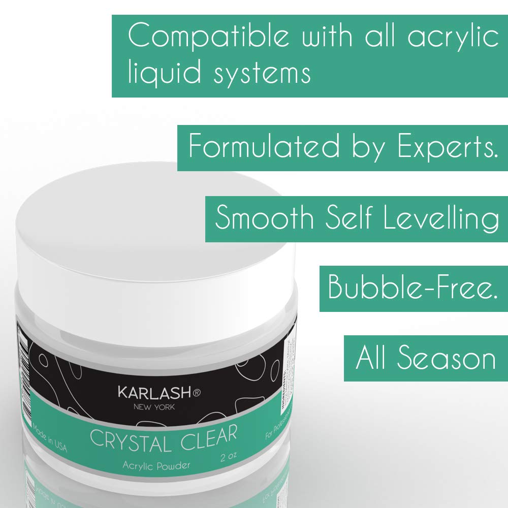 Karlash Professional Clear Acrylic Powder, 2 oz.