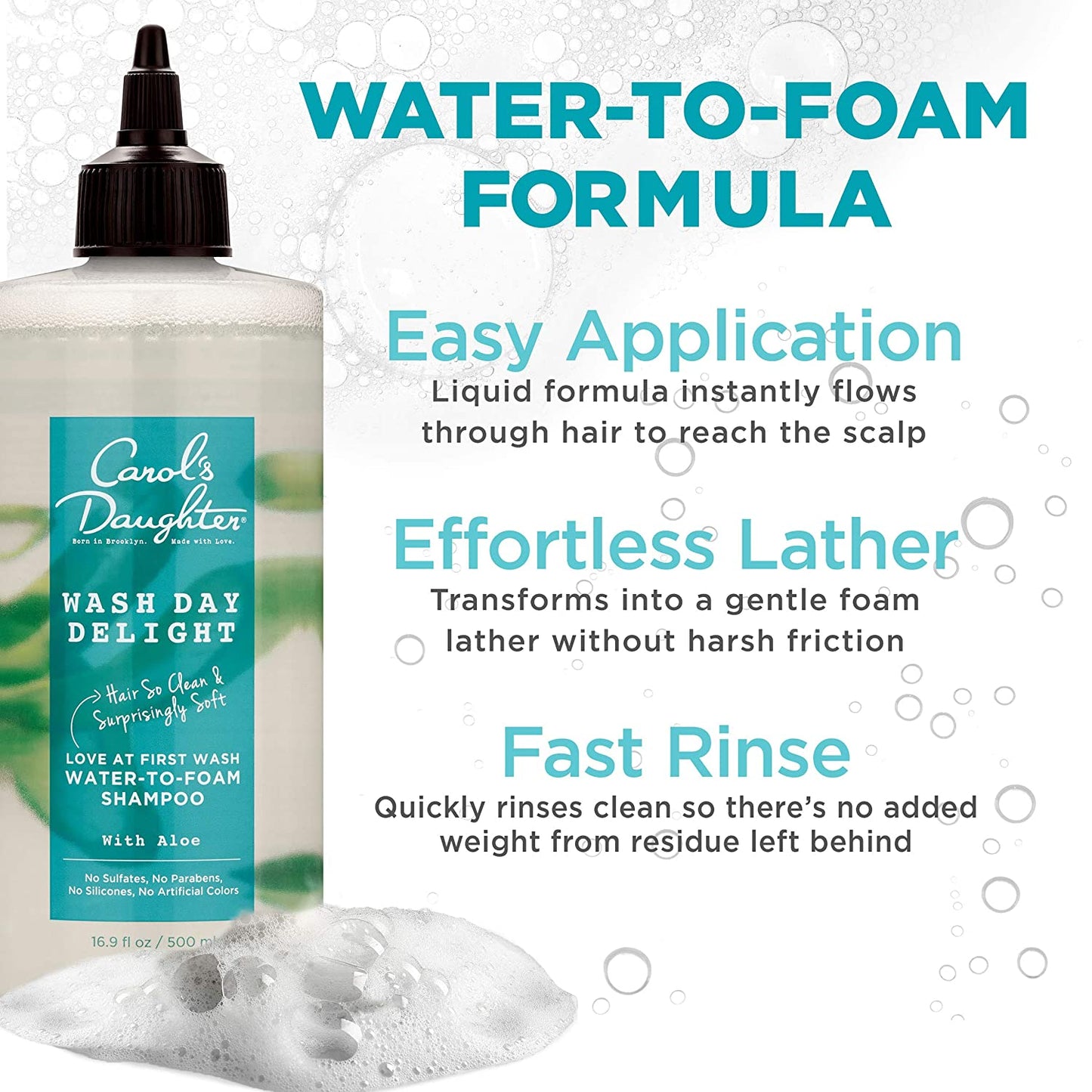 Carol's Daughter Aloe and Micellar Water Sulfate Free Shampoo 16 fl oz