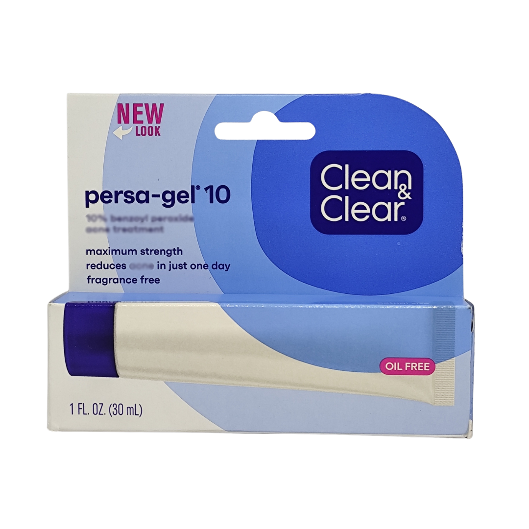 Clean & Clear Persa-Gel 10 Maximum Strength for Face, 1 fl. oz. / 30 ml