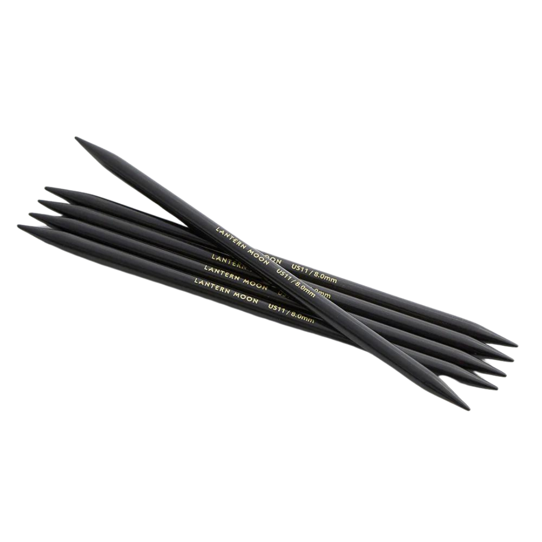 The Lantern Moon Ebony Wood Double Pointed Needles 6 Inches (15cm)