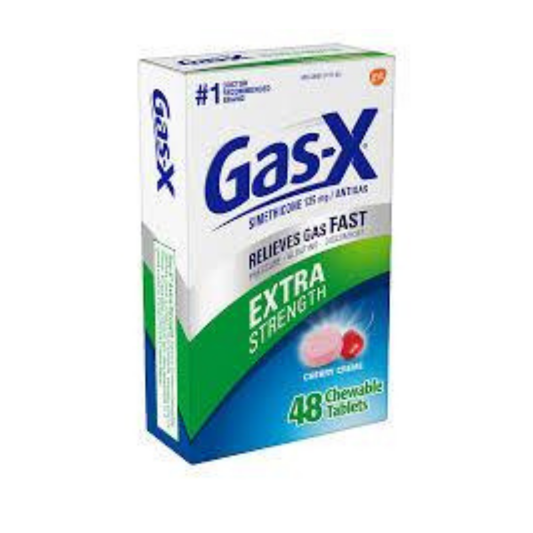 Gas X Extra Strength Antigas Chewable Tablets Cherry Creme 18 Tablet Gas x extra strength antigas chewable tablets cherry creme 18 tablet