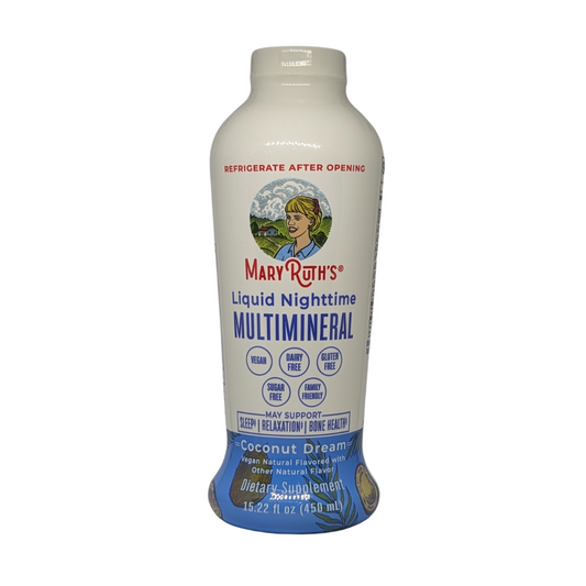 Mary Ruth's Liquid Nighttime Multimineral Dietary Supplement Coconut Dream, 450 ml / 15.22 fl oz