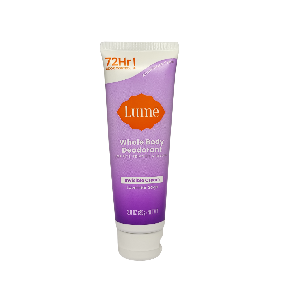 Lume Invisible Cream Whole Body Deodorant Naturally Scented, 85 g / 3 oz