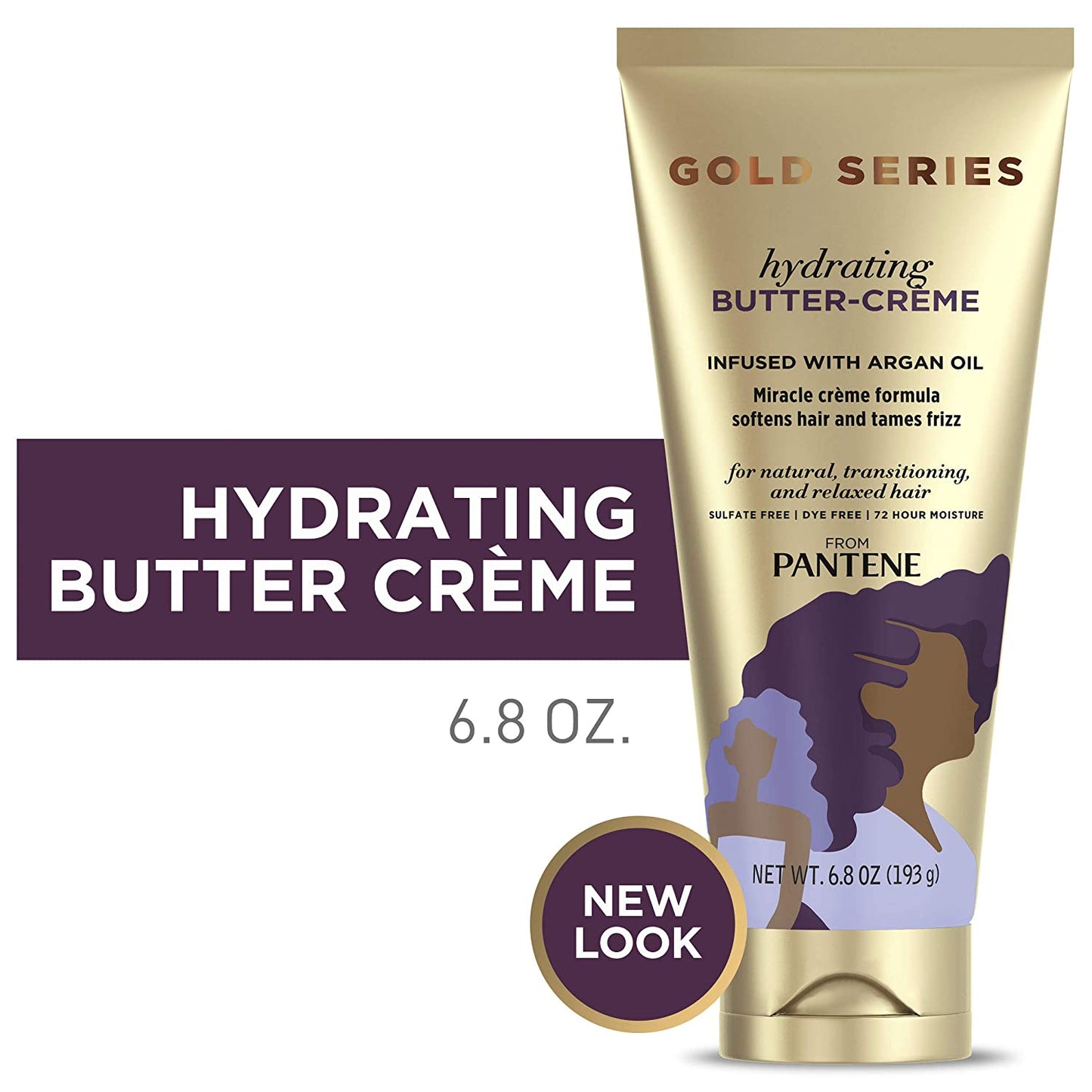 Pantene Gold Series Hydrating Butter-Creme Infused with Argan Oil Hair Treatment, 6.8 oz. / 193 g