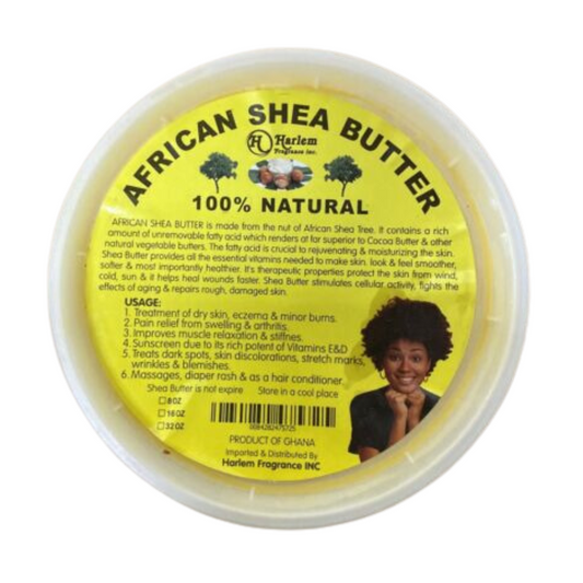 Raw African Shea Butter 100% Natural 8 oz (Packaging may Vary)