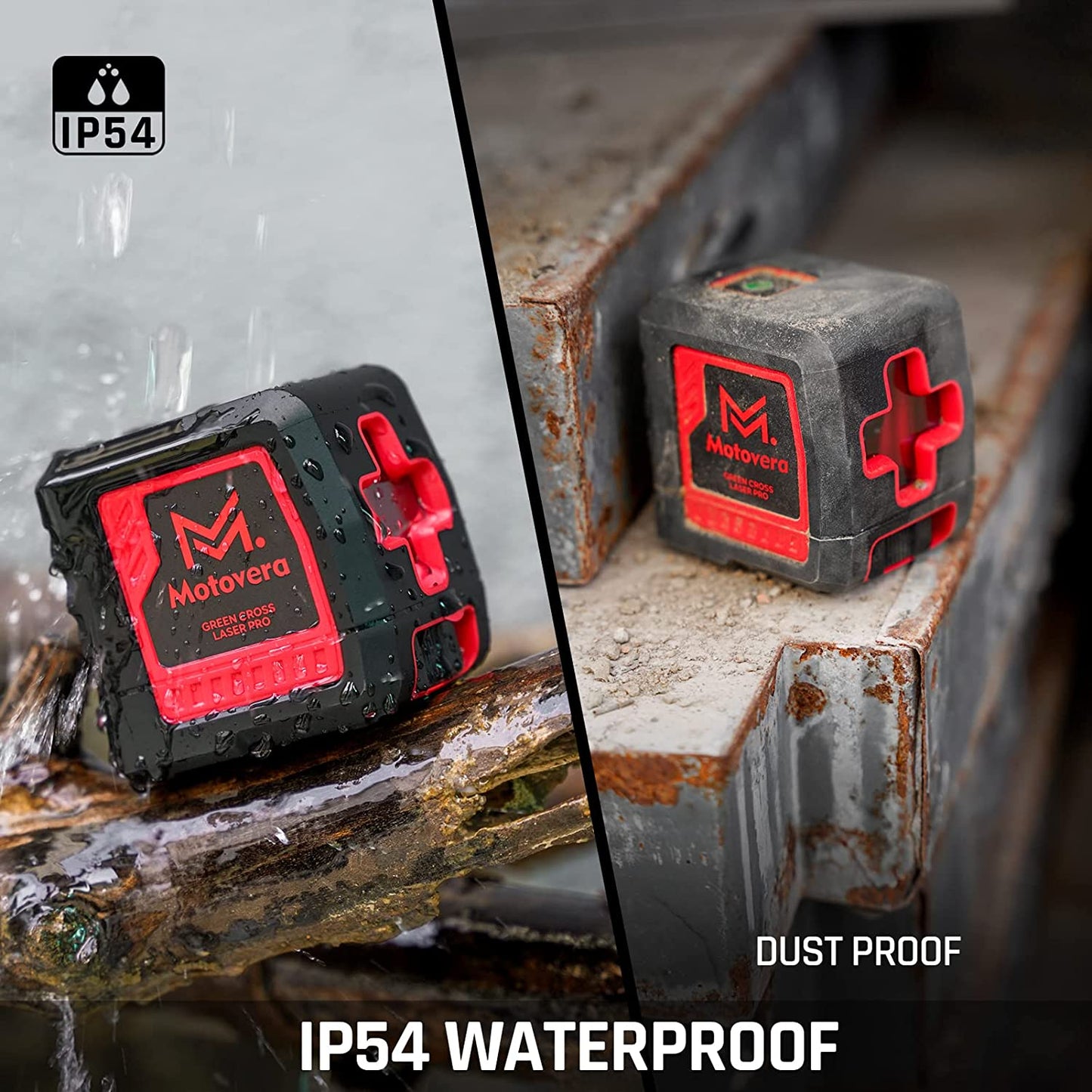 Motovera Self Leveling Laser Level, 100ft/30m Laser Level IP54 Waterproof