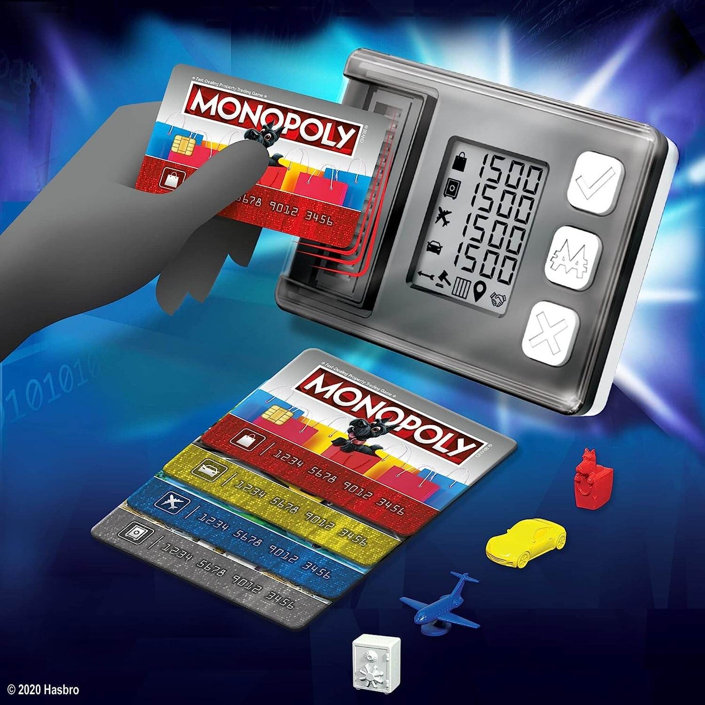 Monopoly Super Electronic Banking Board Game, Electronic Banking Unit, for Ages 8 and Up