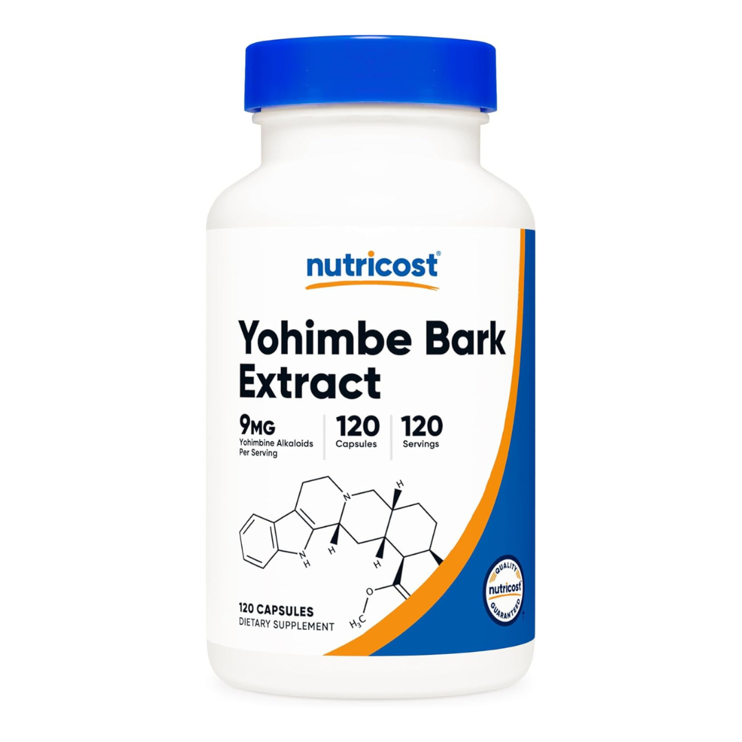 Nutricost Yohimbe Bark Extract 9mg Supplement 120 Capsules