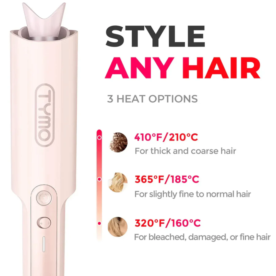 Tymo Curlpro Automatic Curling Iron Pink 1 inch, 100-240V