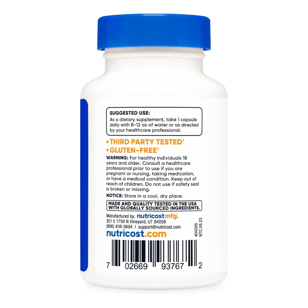 Nutricost Rhodiola Rosea 500mg Supplement 60 Capsules