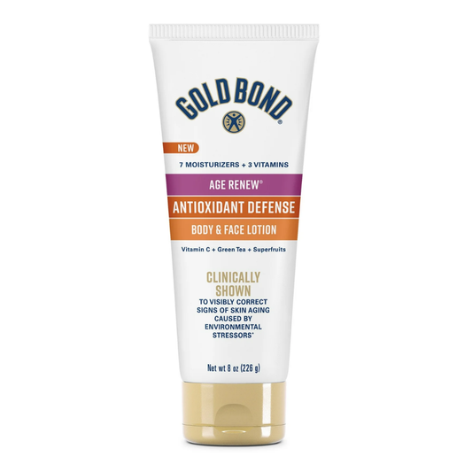 Gold Bond Age Renew Antioxidant Defense Body & Face Lotion, 8 oz / 226 g