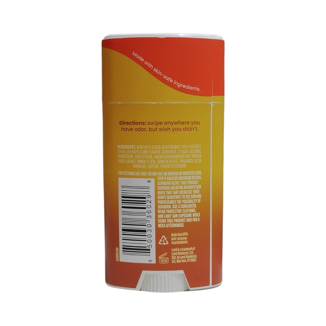 Lume Whole Body Deodorant Smooth Solid Toasted Coconut, 2.6 oz / 75 g