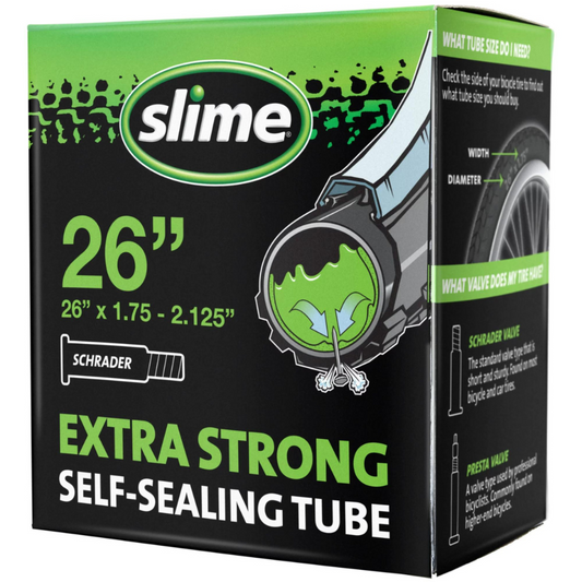 Slime Schrader Extra Strong Sealing Tube 26" x 1.75-2.125" For Bike Inner Tube - 30045