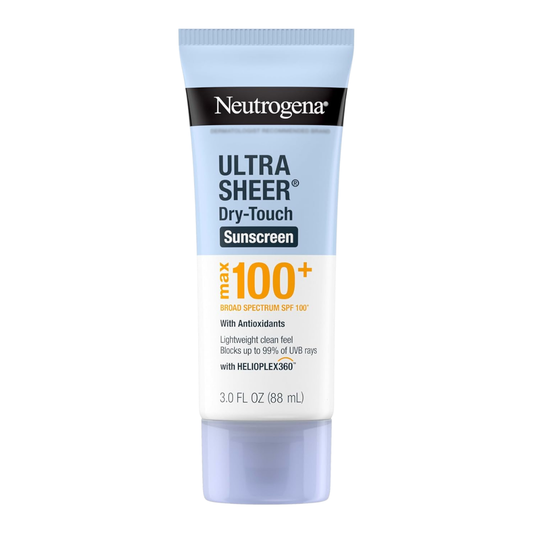 Neutrogena Ultra Sheer Dry-Touch Sunscreen Max 100+ SPF 100, 3 oz / 88 ml