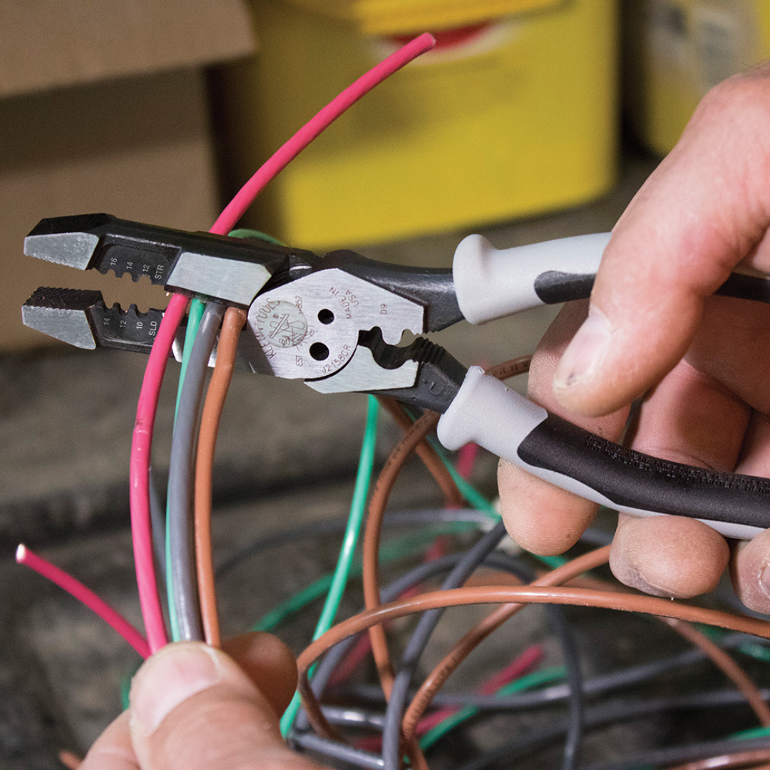 Klein Tools Hybrid Pliers - Crimping 8", J215-8CR