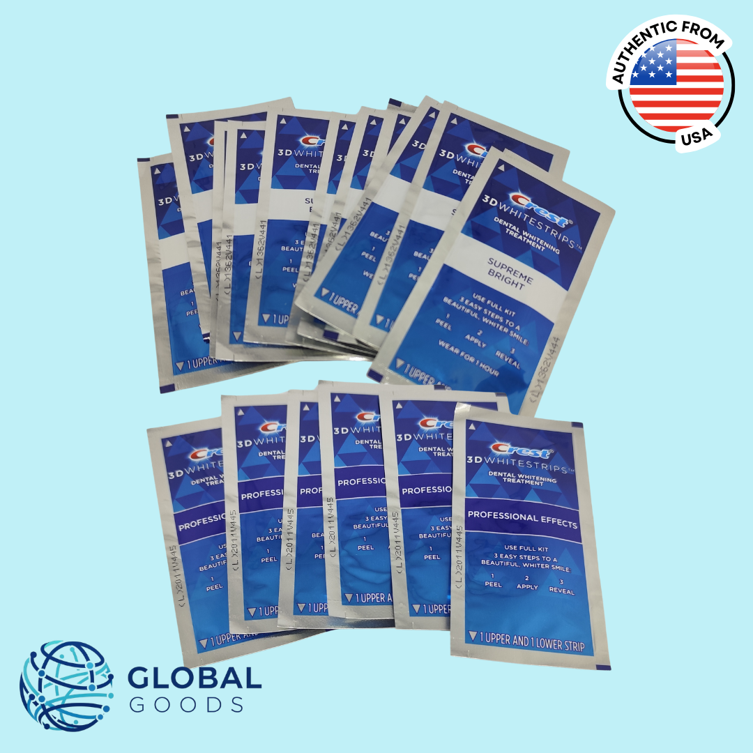 Crest 3D Whitestrips, 6 Professional Effects and 11 Supreme Bright Strips