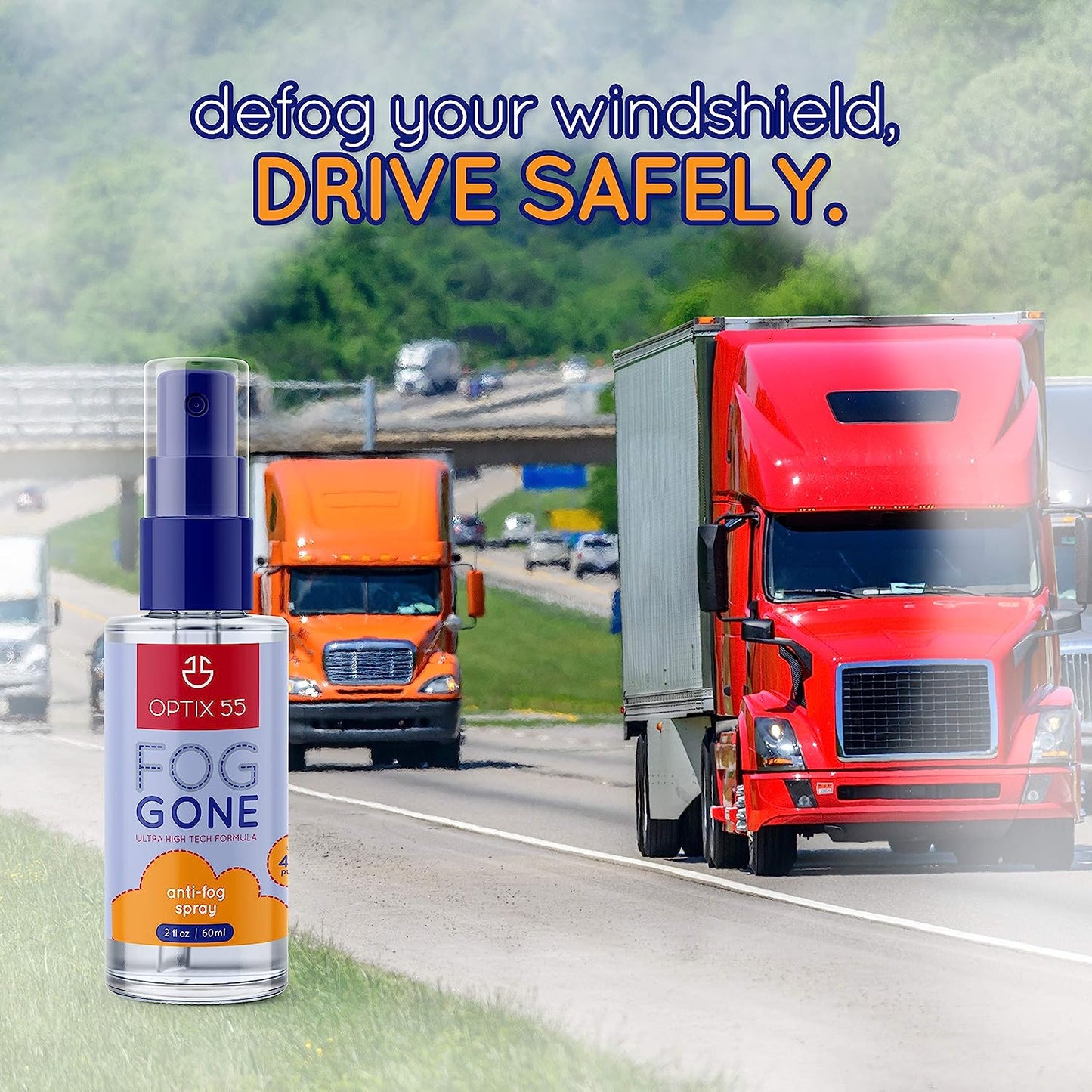 Optix 55 Fog Gone Ultra High Tech Formula Anti-Fog Spray 2 Fl Oz / 60ml