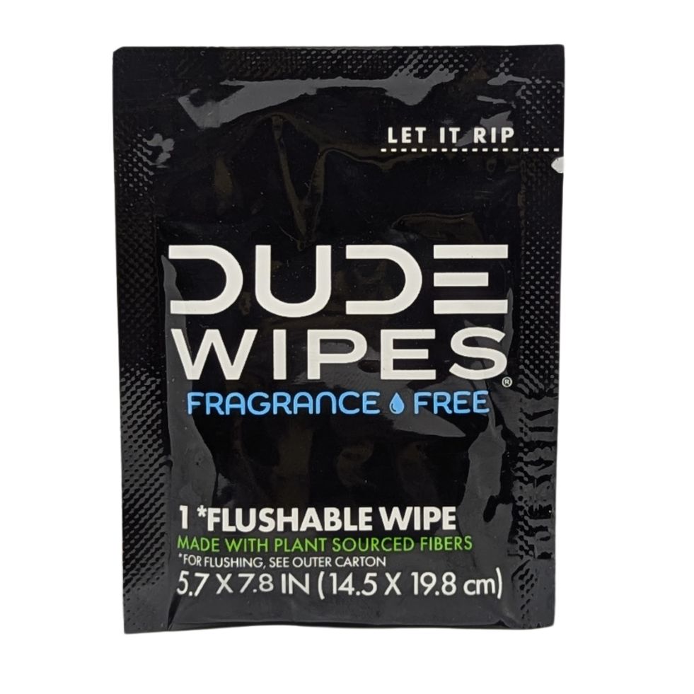 DUDE Flushable Wipes Fragrance Free, ( 30 Wipes )