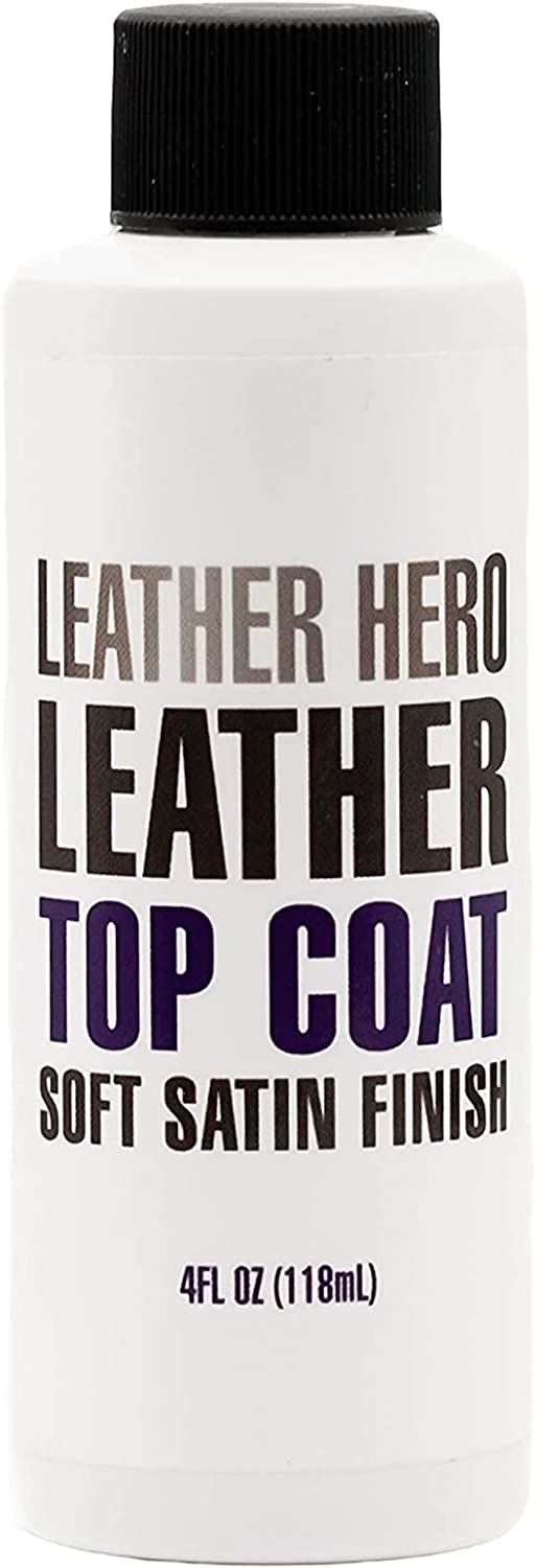 Leather Hero Leather Top Coat Soft Satin Finish Color Restorer 4 Fl.oz