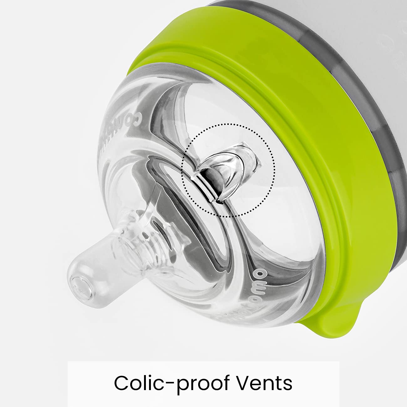 Comotomo 8 Fl Oz Baby Bottle Soft Hygienic Silicone Medium Flow Green 1 Count