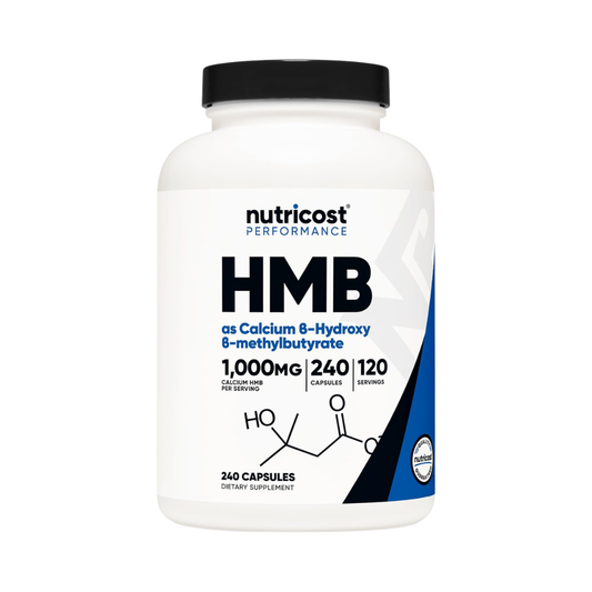 Nutricost Performance HMB (as Calcium B-Hydroxy B-Methylbutyrate) 1,000 mg, 240 Capsules