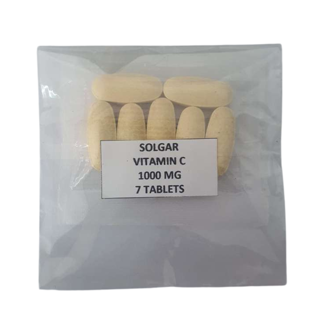 Trial Pack Solgar Vitamin C 1000mg , 7 Tablets