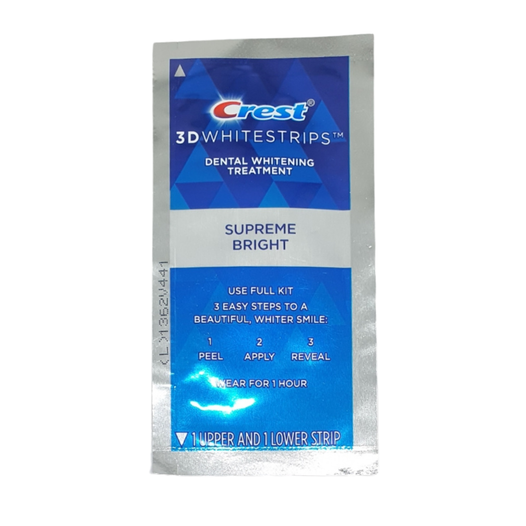 Crest 3D White No Slip Whitestrips Dental Whitening Treatment