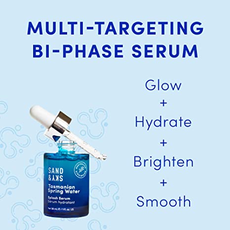 Sand & Sky Tasmanian Spring Water Splash Serum Hydratant 1 Fl Oz (30ml)