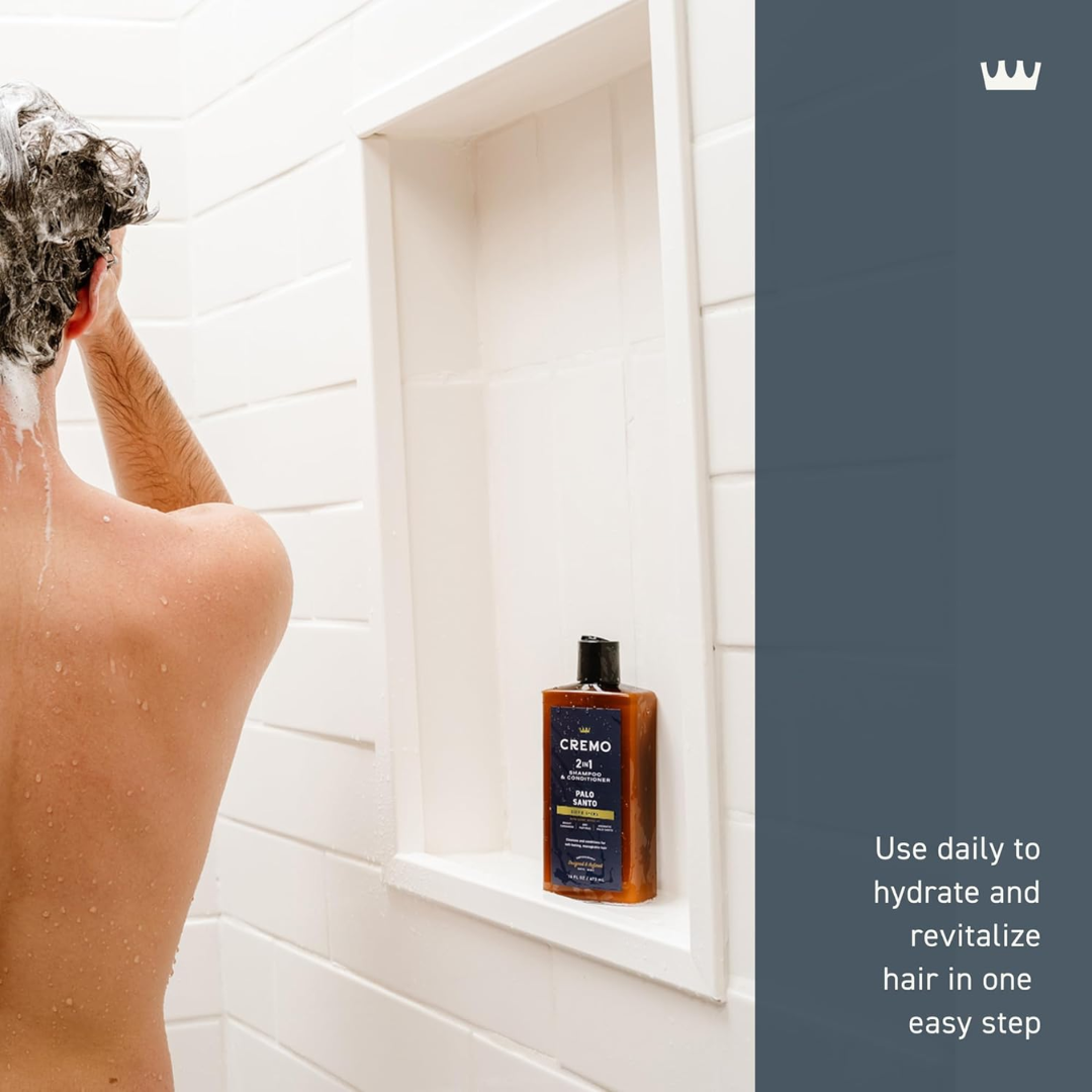 Cremo 2in1 Shampoo & Conditioner Palo Santo Deep & Smoky, 16 oz / 473 ml