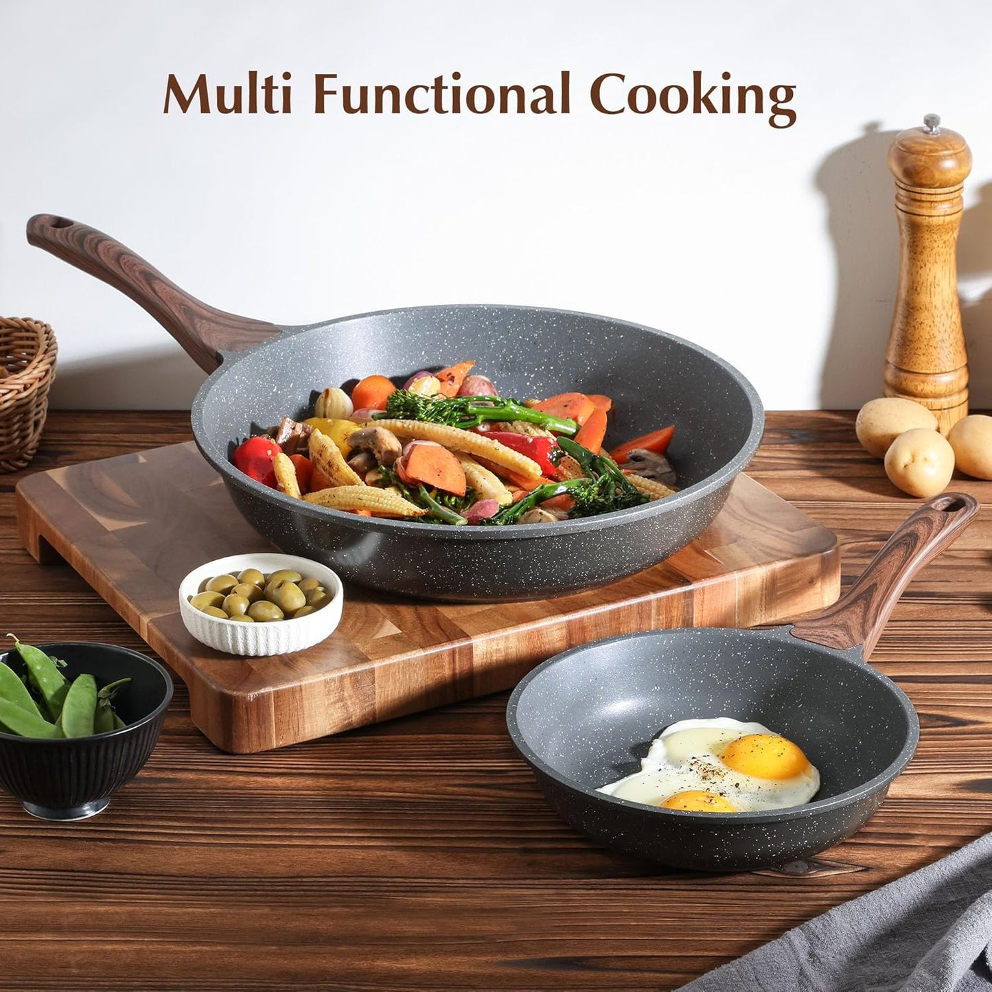 SENSARTE Classic Non-Stick Frying Pan Skillet - (9.5 Inch)