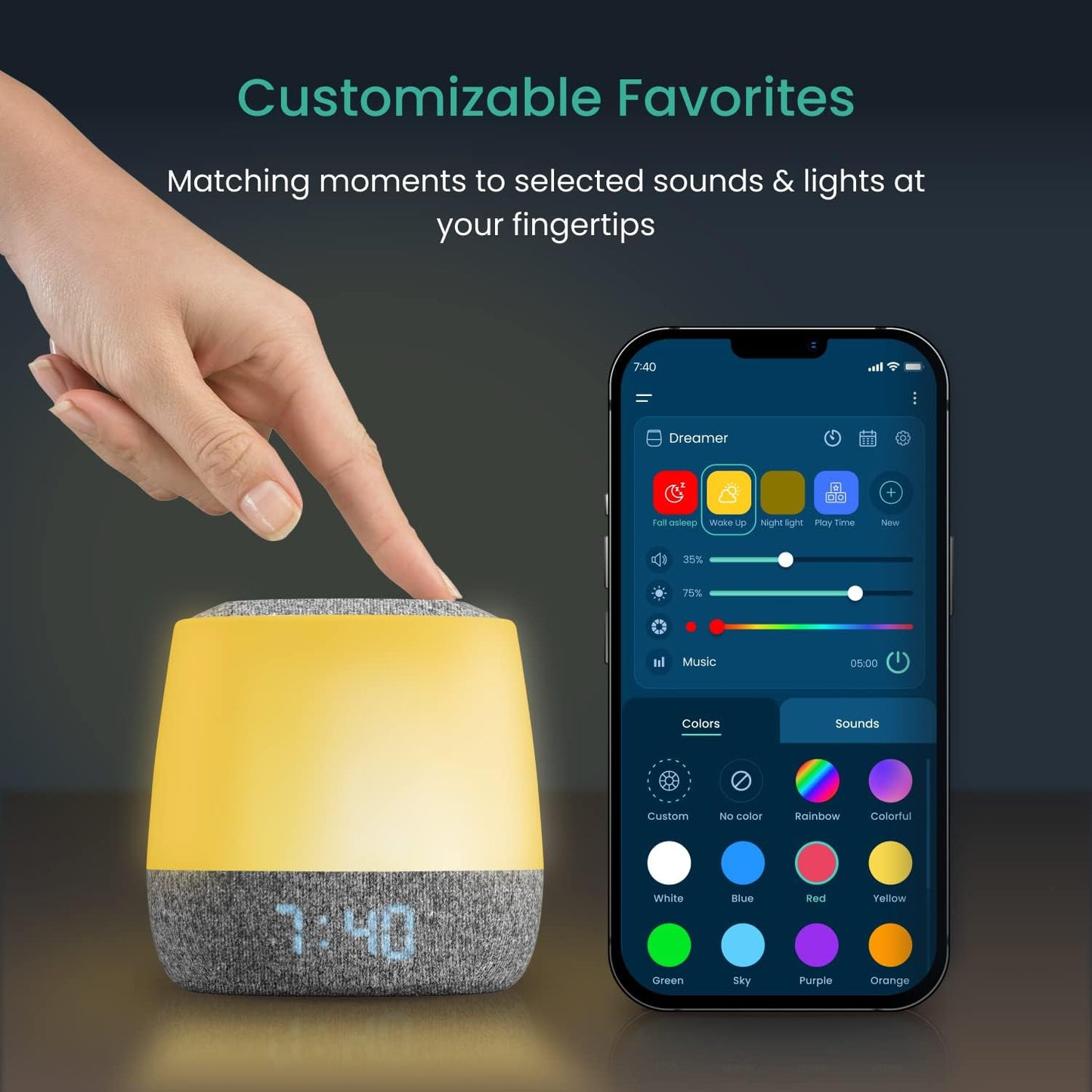 Babysense Dreamer Sound & Light Machine