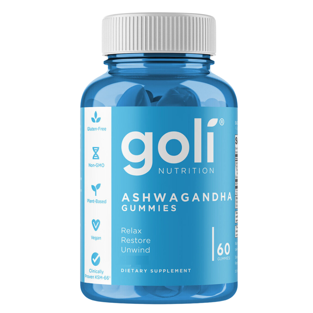 Goli 2 Pack Apple Cider Vinegar and Ashwagandha, 60 Gummies