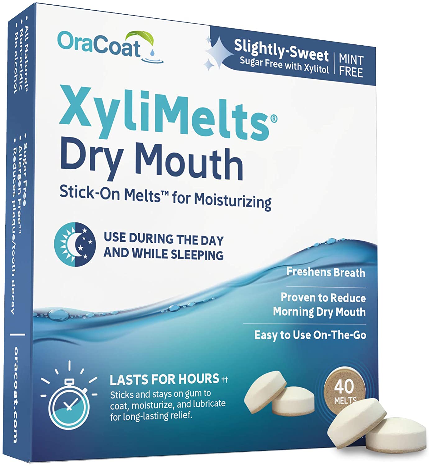 OraCoat, XyliMelts for Dry Mouth Care (40 Discs) NO BOX