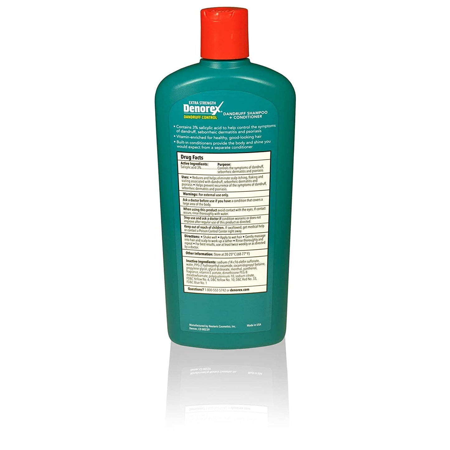 Denorex Extra Strength Dandruff Control Shampoo & Conditioner, 10 fl.oz / 296ml