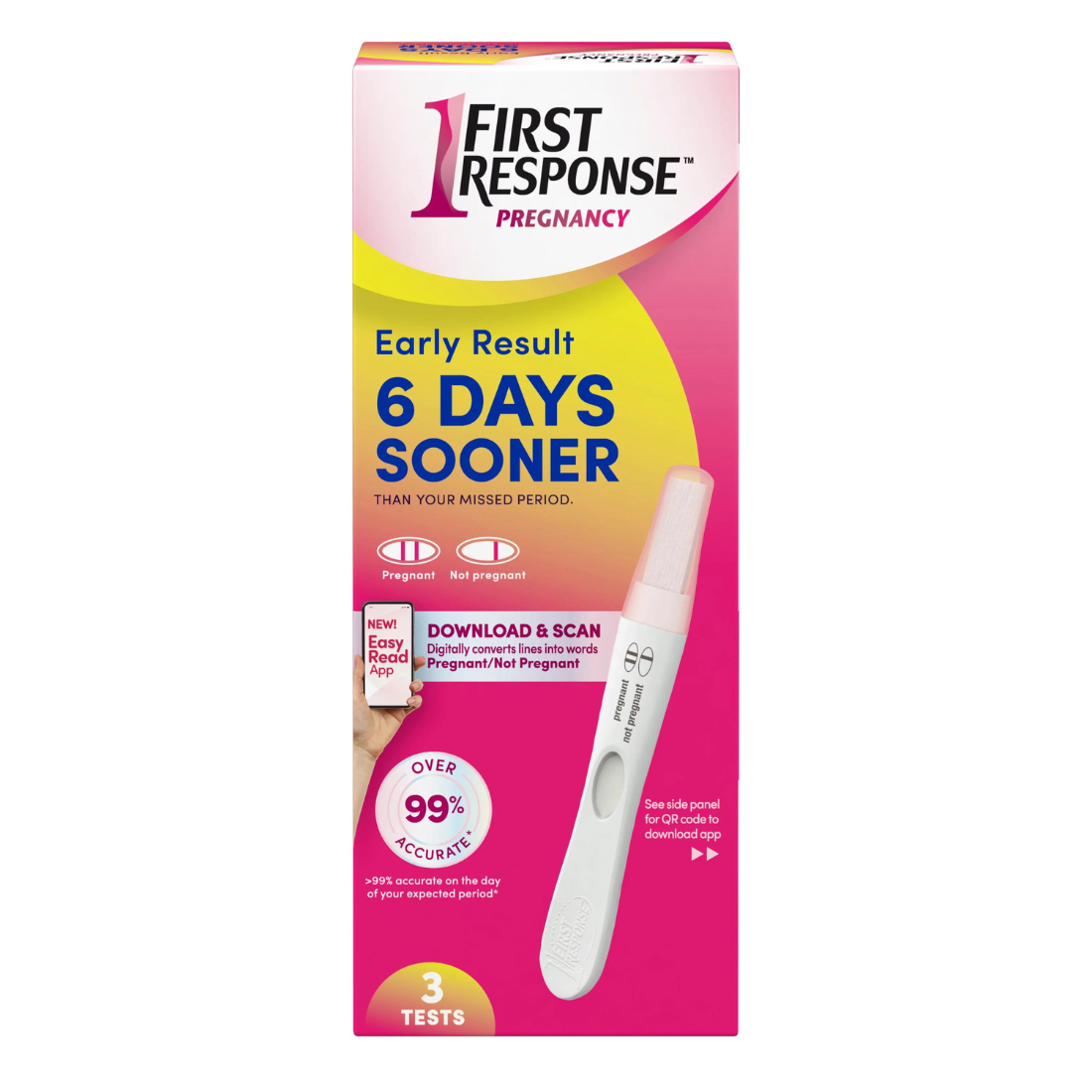 First Response Early Result Pregnancy Test (3 Pack) Packaging and Test Design May Vary