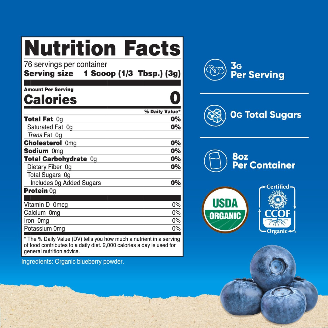 Nutricost Organic Blueberry Powder 8.1oz / 227g